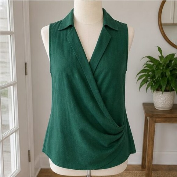 Louis Vuitton Tops - Emerald Ruffle Blouse